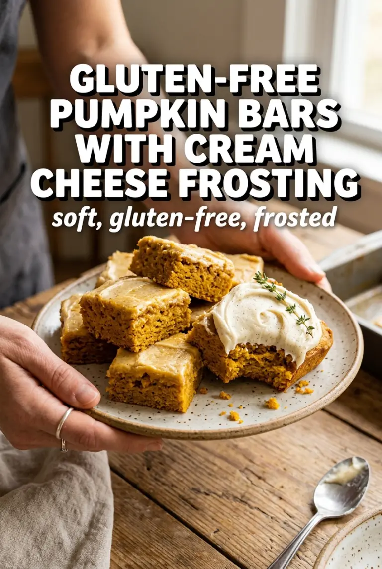 Gluten-Free Pumpkin Bars With Cream Cheese Frosting