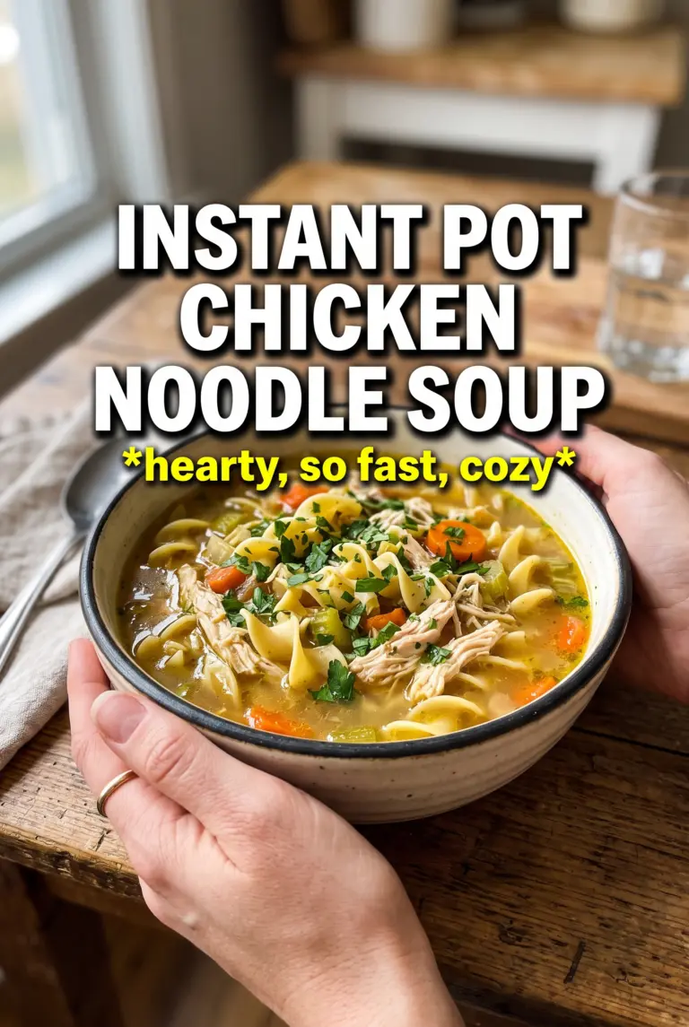Instant Pot Chicken Noodle Soup