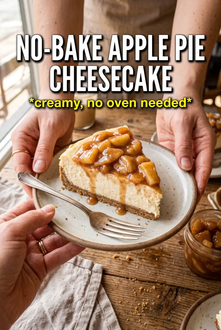 No-Bake Apple Pie Cheesecake