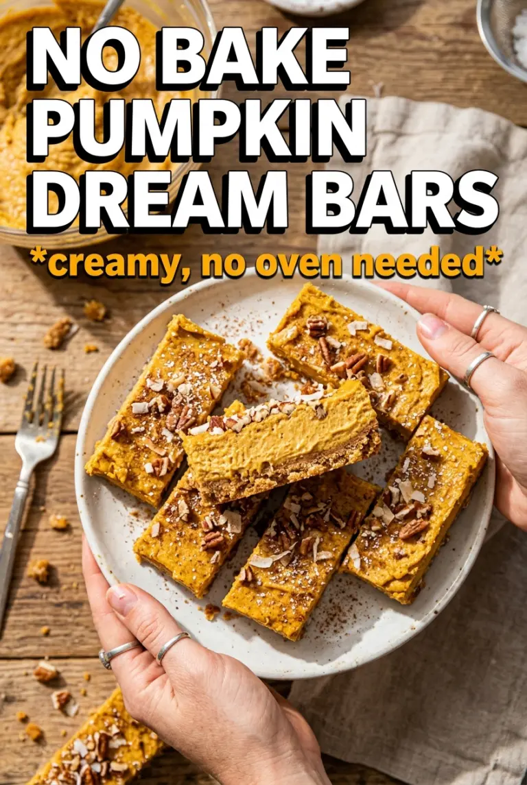 No Bake Pumpkin Dream Bars