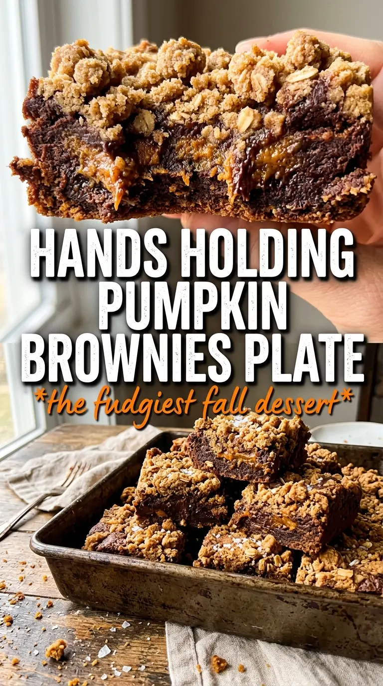 Pumpkin Brownies fudgy marbled pumpkin cheesecake