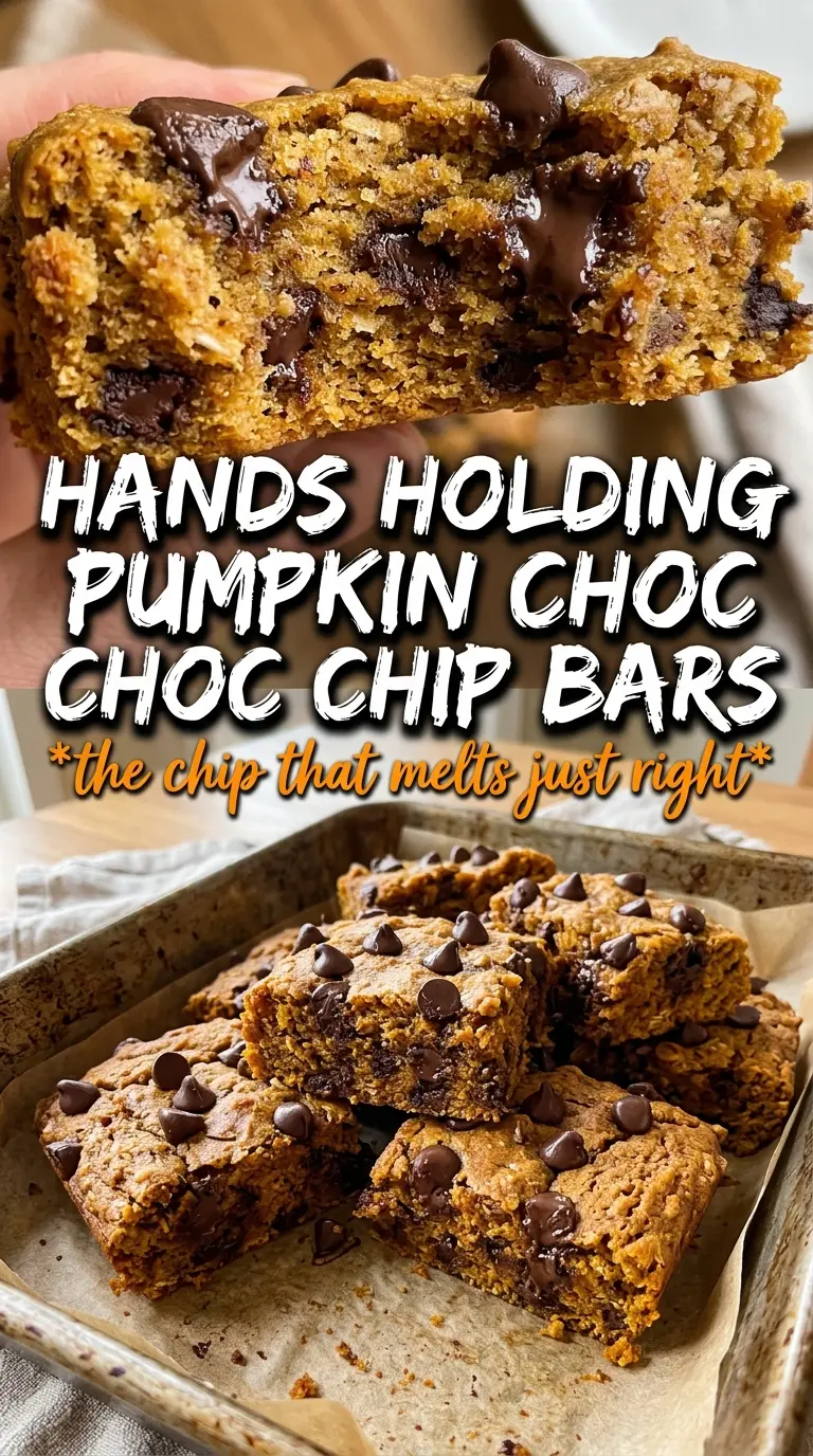 Pumpkin Chocolate Chip Bars moist chocolatey spiced