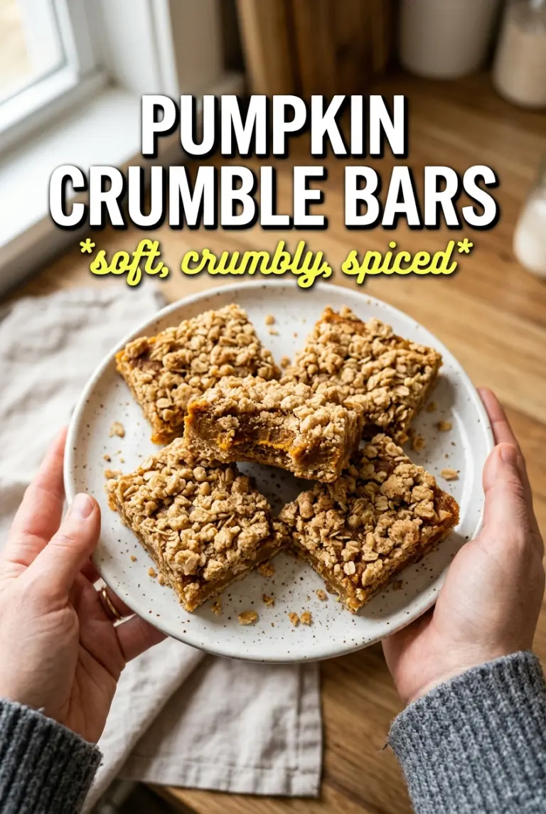 Pumpkin Crumble Bars