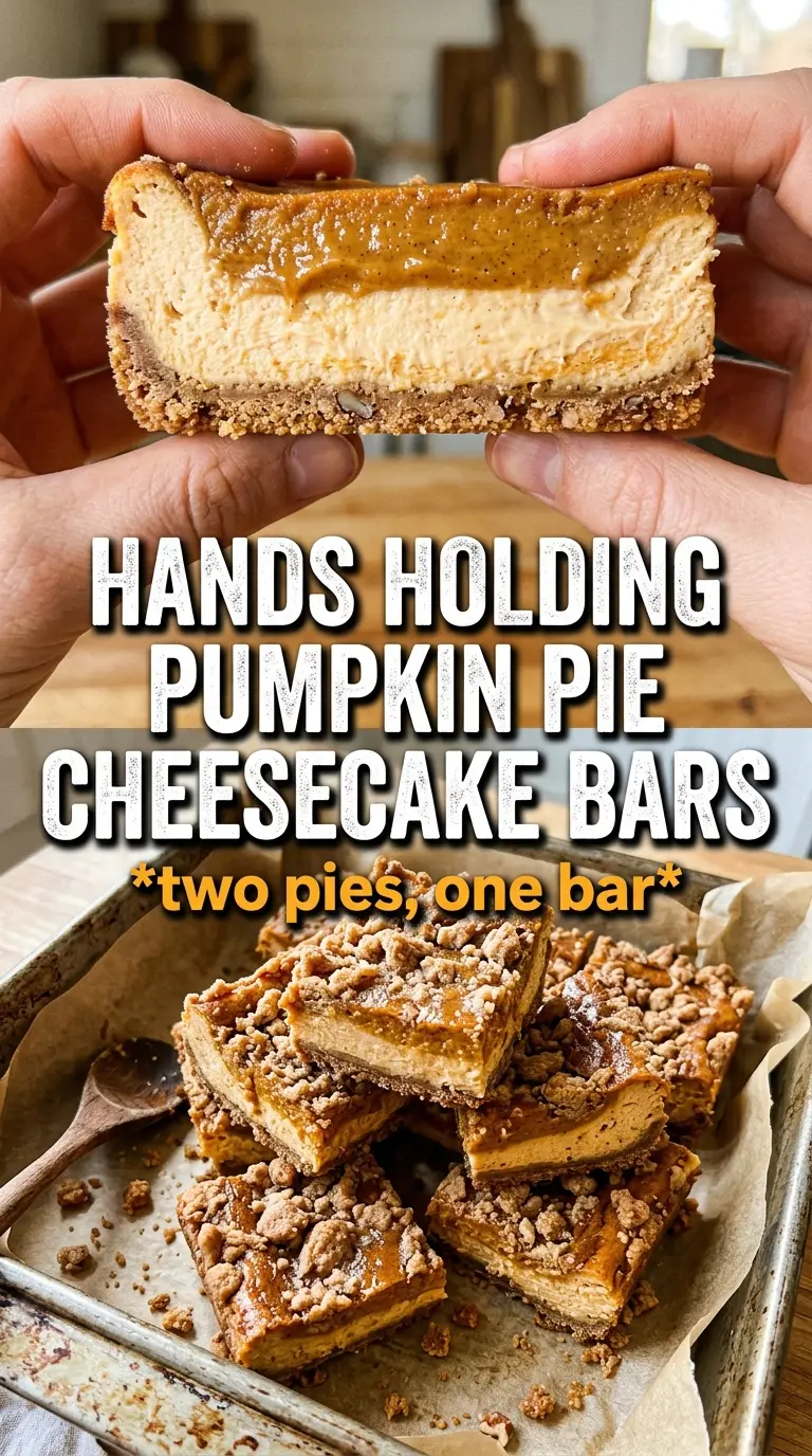 Pumpkin Pie Cheesecake Bars creamy swirled bars