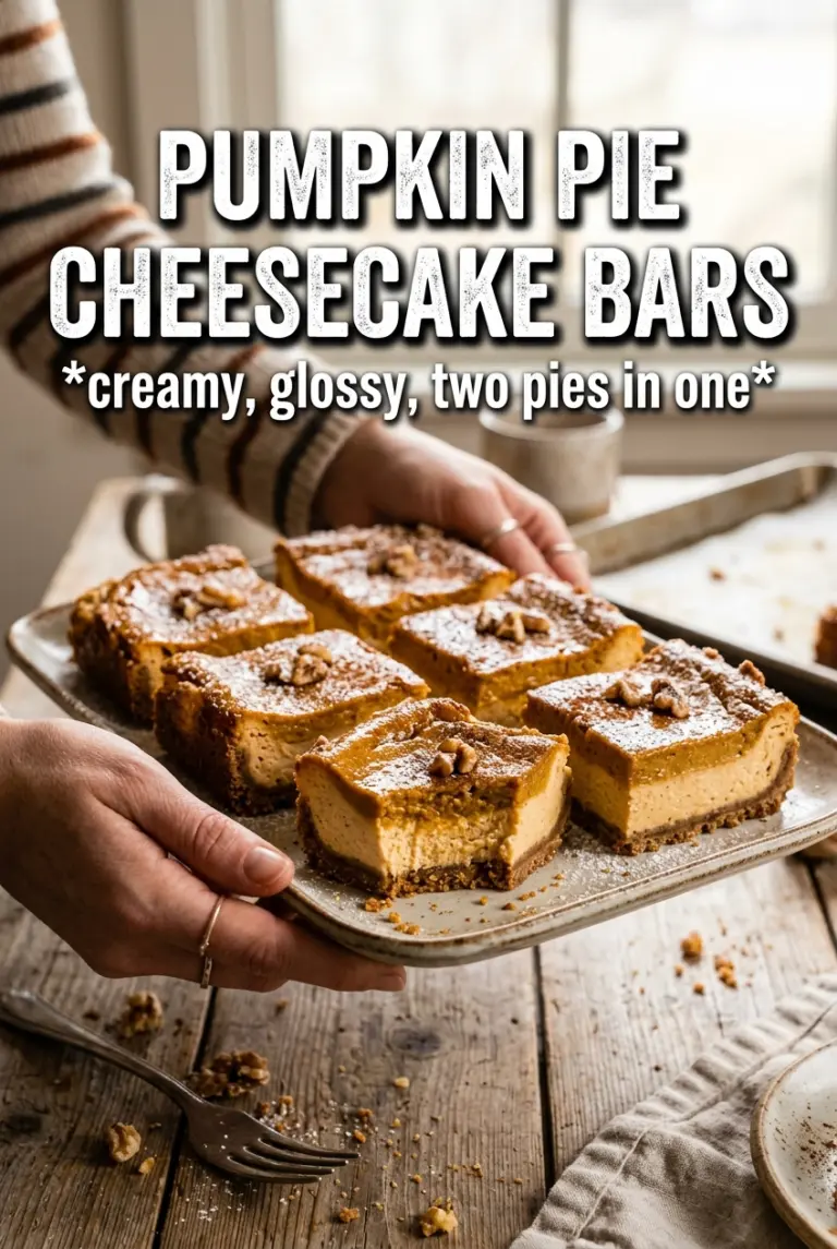 Pumpkin Pie Cheesecake Bars