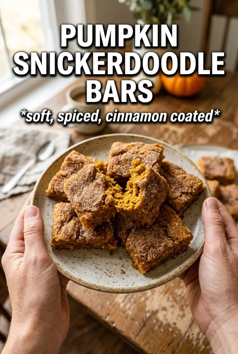Pumpkin Snickerdoodle Bars