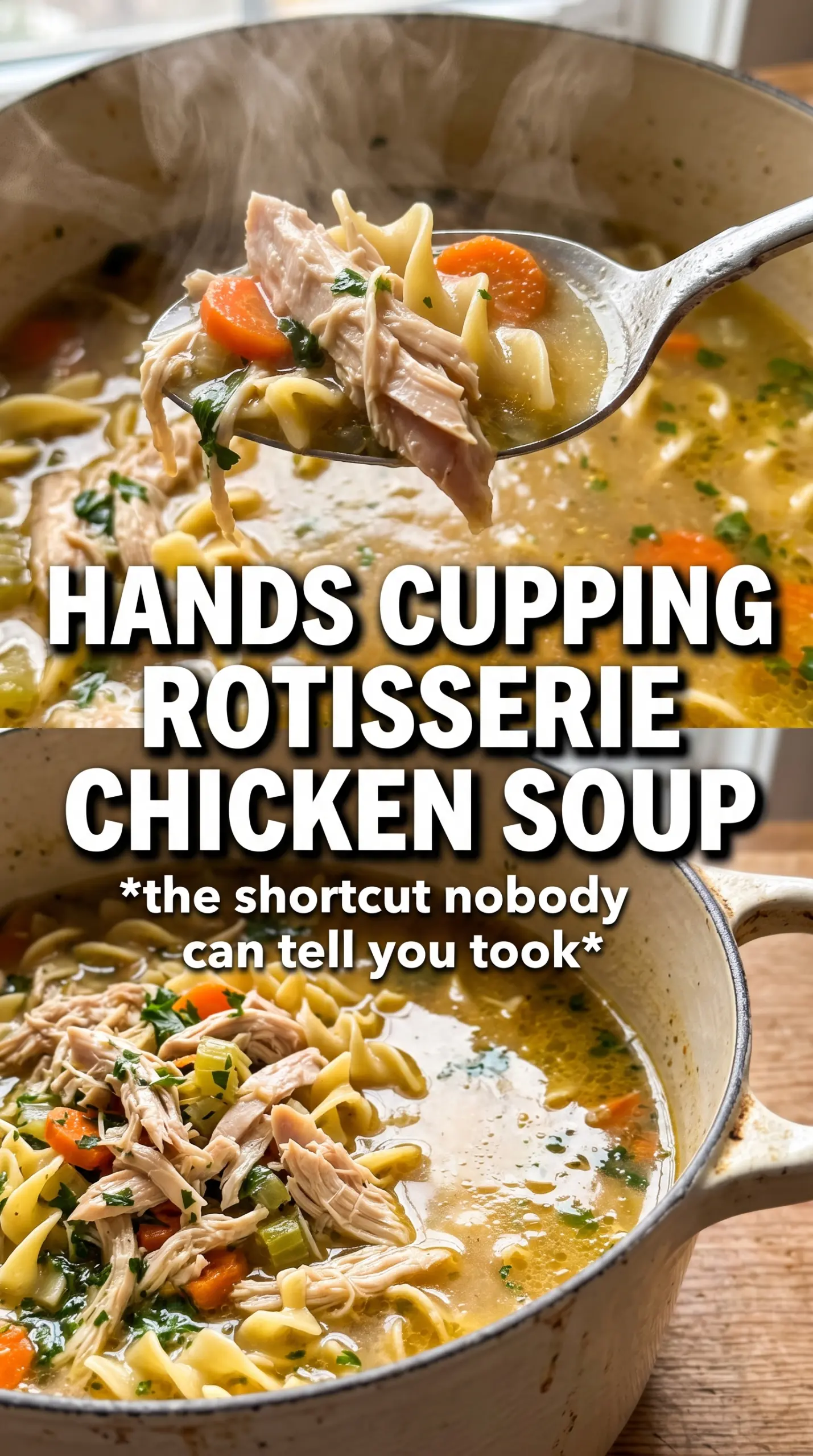 Rotisserie Chicken Noodle Soup comforting fast