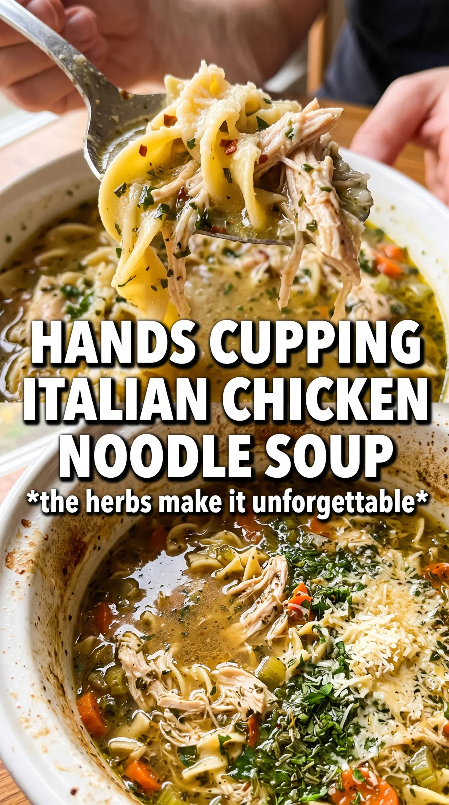 Slow Cooker Italian Chicken Noodle Soup tomato-kissed hearty