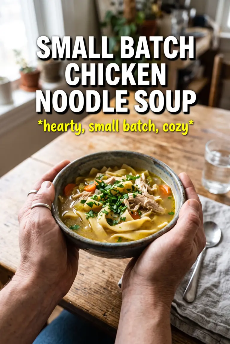 Small Batch Chicken Noodle Soup