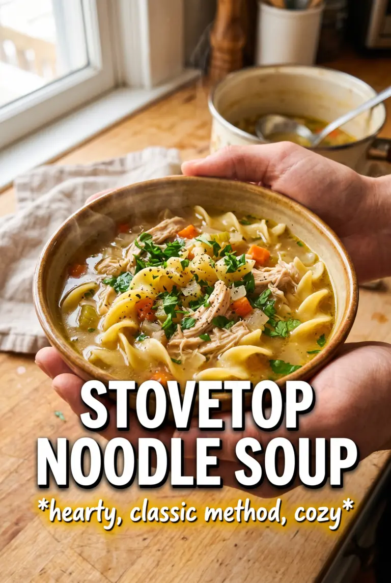 Stovetop Chicken Noodle Soup