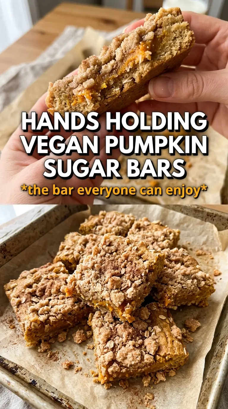 Sugar Cookie Vegan Pumpkin Bars golden spiced creamy