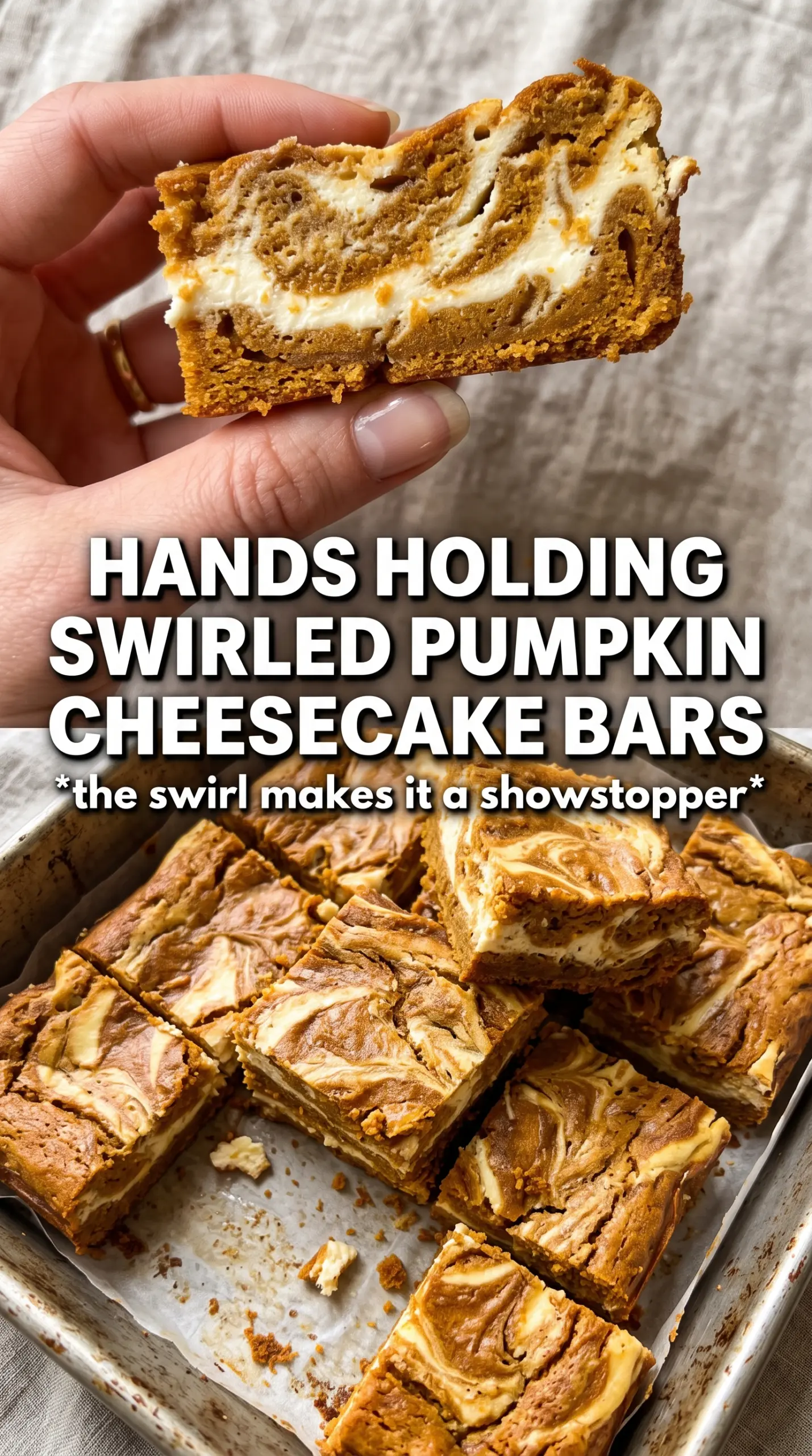 Swirled pumpkin cheesecake bars creamy swirled dessert