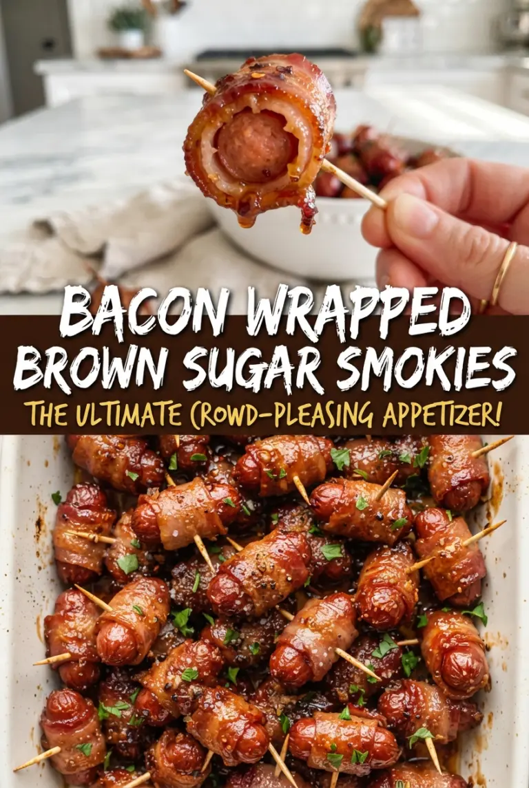 Bacon Wrapped Brown Sugar Smokies